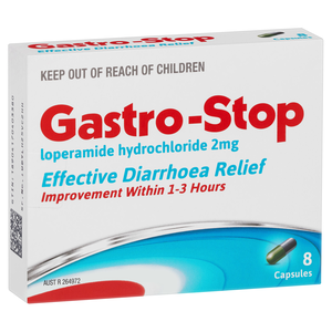 Gastro-Stop Loprmide 8-Capsules | 2mg | Pack of 6