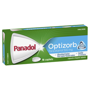 Panadol Optizorb 16 Caplets | 500mg | Pack of 24
