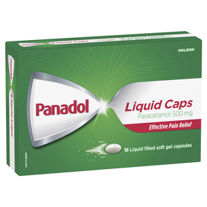 Panadol Liquid Caps 500mg 16s | 500mg | Pack of 5