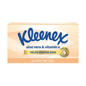 Kleenex Facial Tissues Aloe 95 Pack | 3 PLY